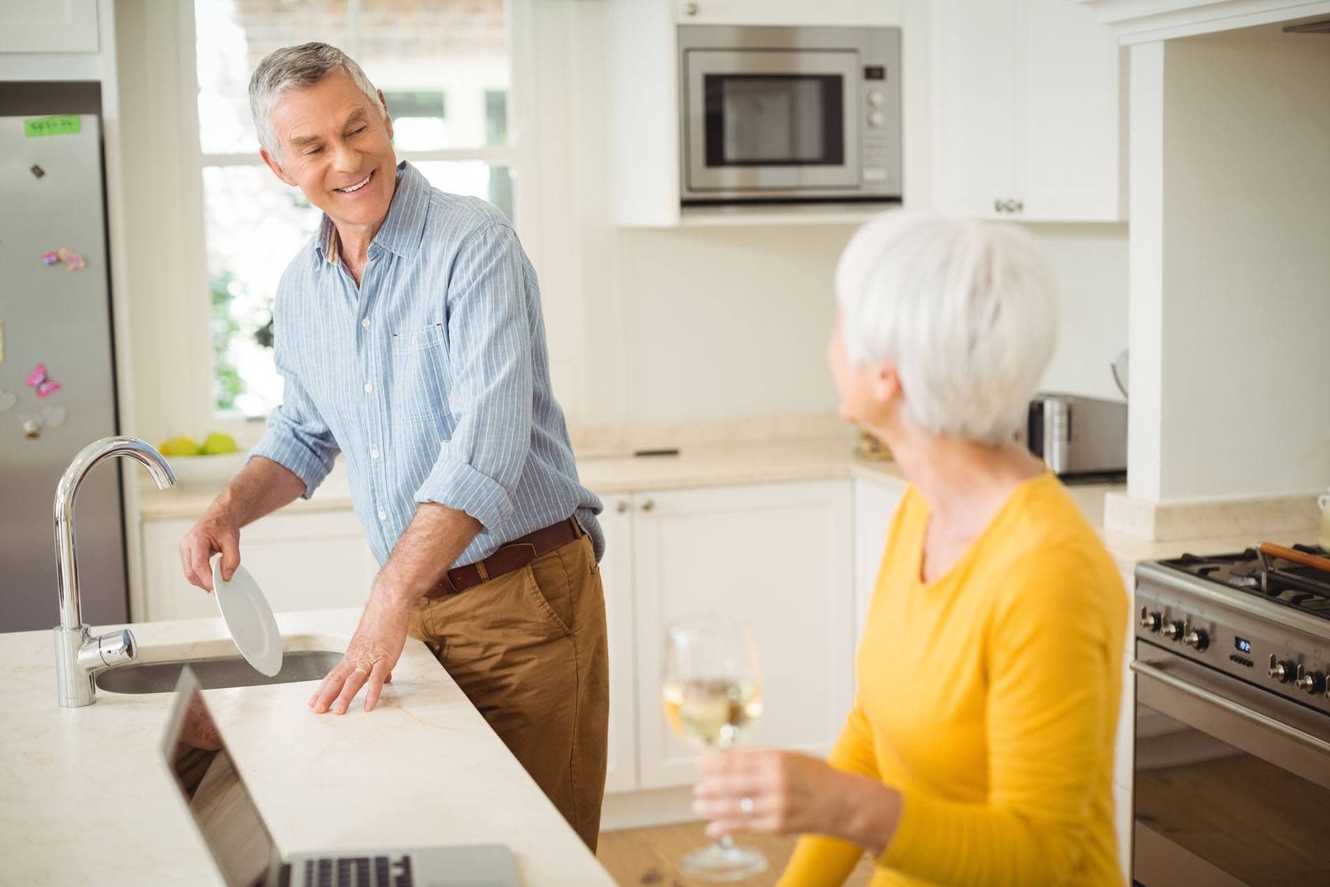 2 people in the kitchen