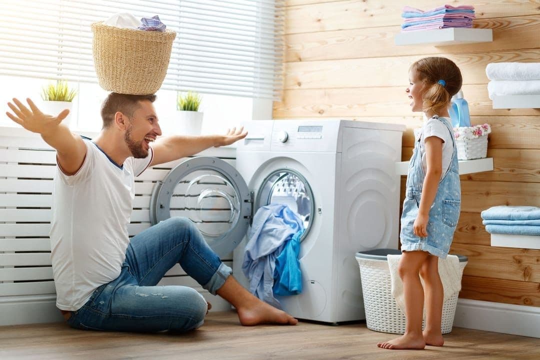 doing laundry